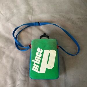VINTAGE Prince Water Bottle Bag with Blue Strap